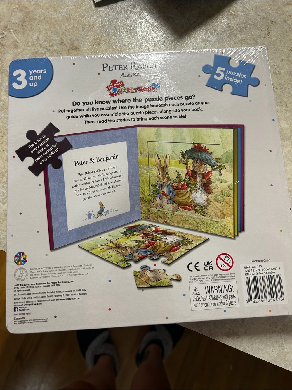 Peter Rabbit My First Puzzle Book - White/Cream - Picture 2 of 2